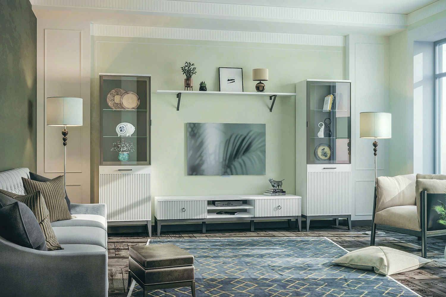 Тумбы под телевизор - изображение №4 "Тумба Хилтон под телевизор"  на www.Angstrem-mebel.ru